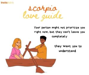Scorpio Love Guide Boy & Girl rowing the boat