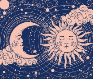 Moon and sun