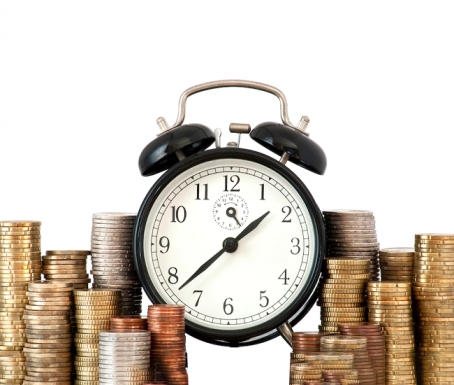 Clock And Money Coin