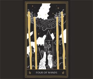 Four of Wands card