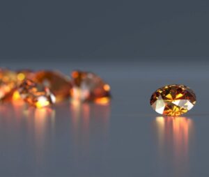 Cancer lucky stone Red Coral in Copper