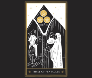 three of pentacles Tarot Card