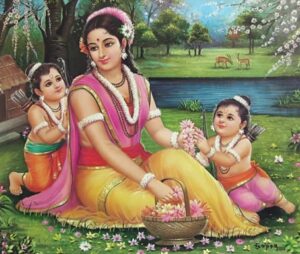 Mata Sita with his son