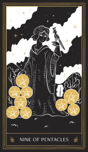 Nine of pentacles