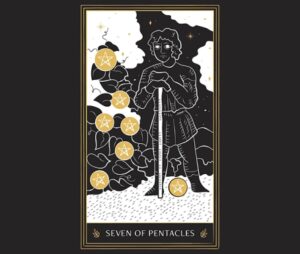 Seven of Pentacles Tarot Card