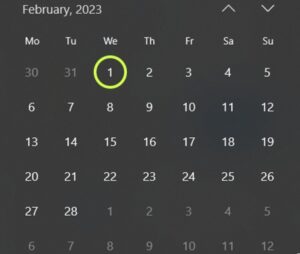 February 2023 Calendar