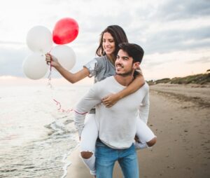 Couple With Ballon