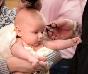 Tonsuring a Baby’s Head
