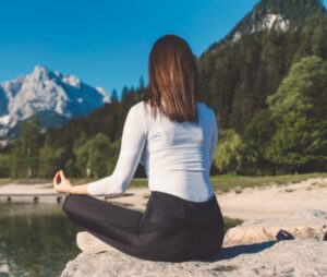 Calm and composed woman