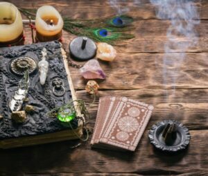 Tarot cards with practice