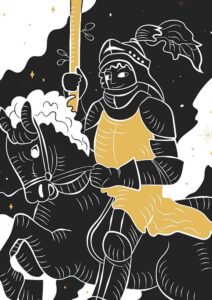 Knight of Wands tarot card