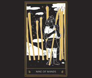 Nine of Wands Tarot Card
