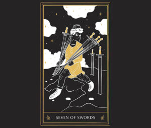 Seven of Swords Tarot Card
