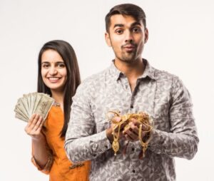 Rich men and Women with Money