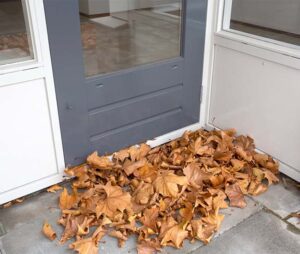 Do not keep dirt at the main door of the house