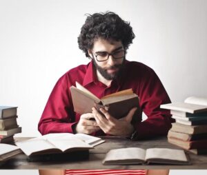 Man Reading Book