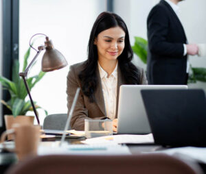 Women Left Eye Blinking