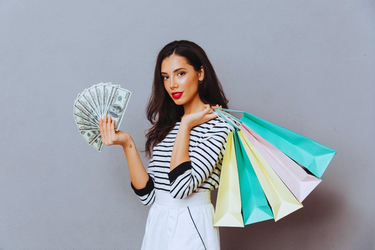 Rich Women with money