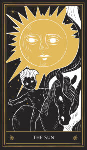 The sun tarot card