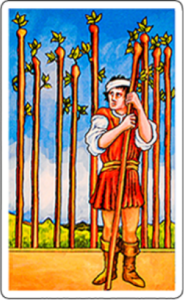 Nine of Wands tarot card